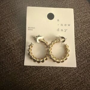 A New Day Gold Spiral Earrings
